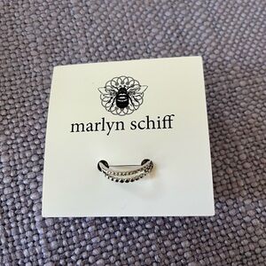 New Marlyn Schiff Adjustable silver colored delicate ring